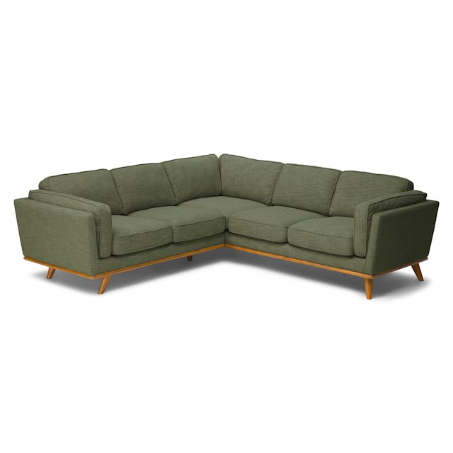 Timber 93 inch Corner Sectional Rain Cloud Gray - lifestyle view 1