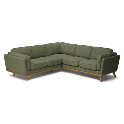 Timber 93 inch Corner Sectional Rain Cloud Gray - lifestyle view 1