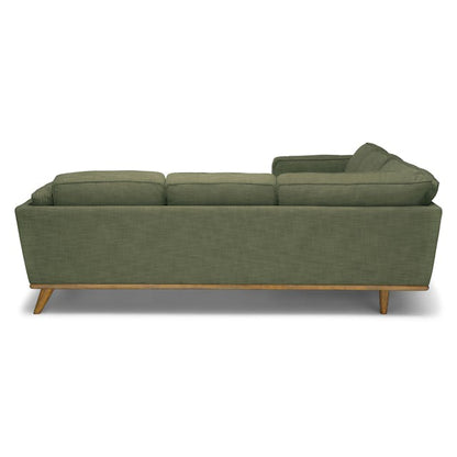 Timber 93 inch Corner Sectional Rain Cloud Gray - lifestyle view 3