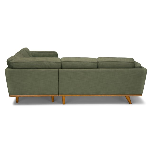 Timber 93 inch Corner Sectional Rain Cloud Gray - lifestyle view 4