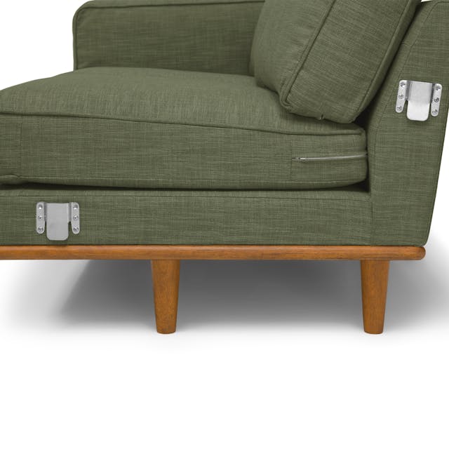 Timber 93 inch Corner Sectional Rain Cloud Gray - lifestyle view 9
