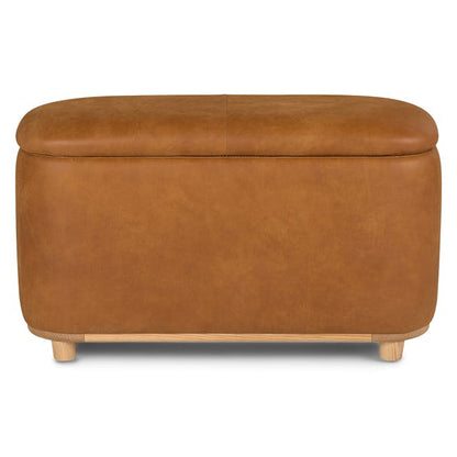 Maribo Storage Ottoman Rawhide Tan - lifestyle view 2