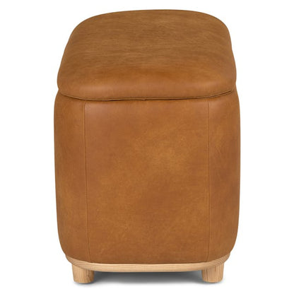 Maribo Storage Ottoman Rawhide Tan - lifestyle view 4