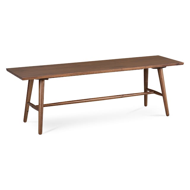 Seno 55 inch Walnut Bench - lifestyle view 1