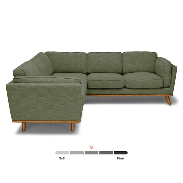 Timber 93 inch Corner Sectional Rain Cloud Gray - lifestyle view 2