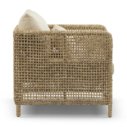 Robbi 32.5 inch Outdoor Lounge Chair Dravite Ivory - lifestyle view 2