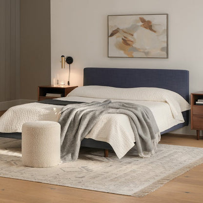 Cilo 16 inch Ottoman Sandstone Boucle - top view