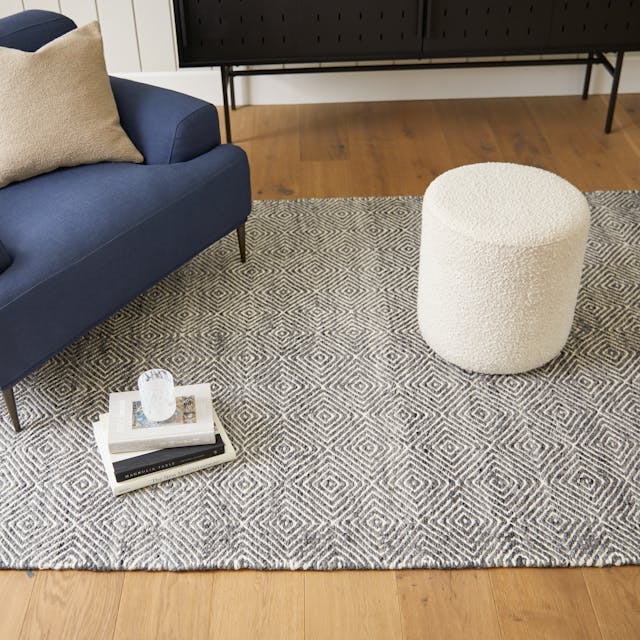 Cilo 16 inch Ottoman Sandstone Boucle - lifestyle view 1