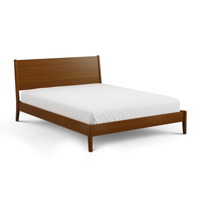 Cooper Low Profile Bed Walnut - headboard detail
