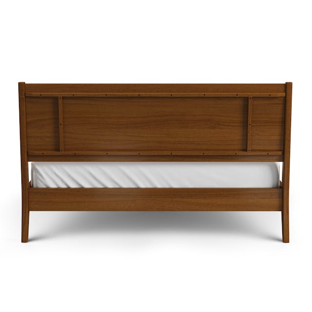 Cooper Low Profile Bed Walnut - lifestyle view 1