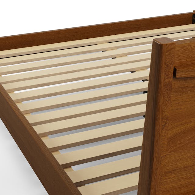 Cooper Low Profile Bed Walnut - lifestyle view 3