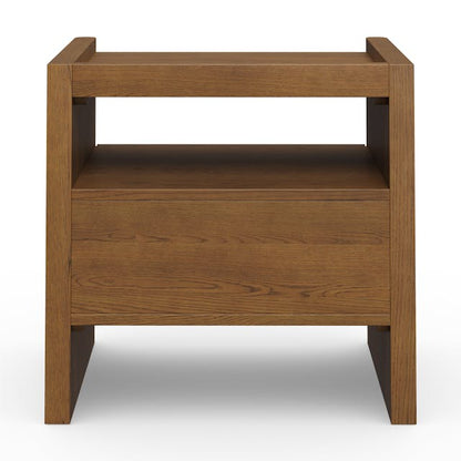 Torme 1 Drawer Nightstand Smoked Oak - lifestyle view 3
