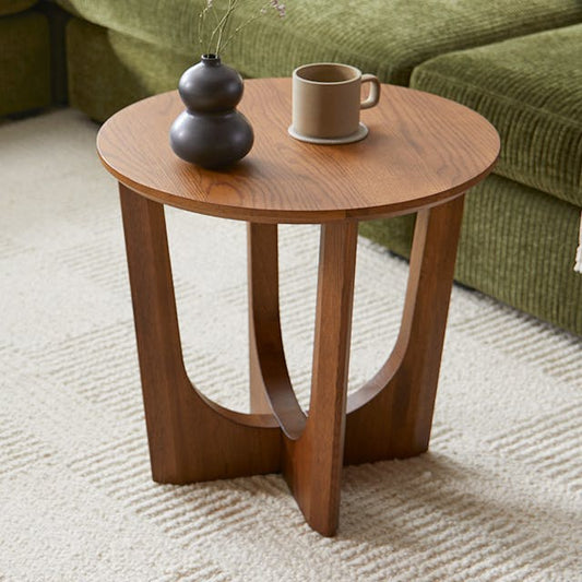 Tovi Side Table Smoked Oak - front view
