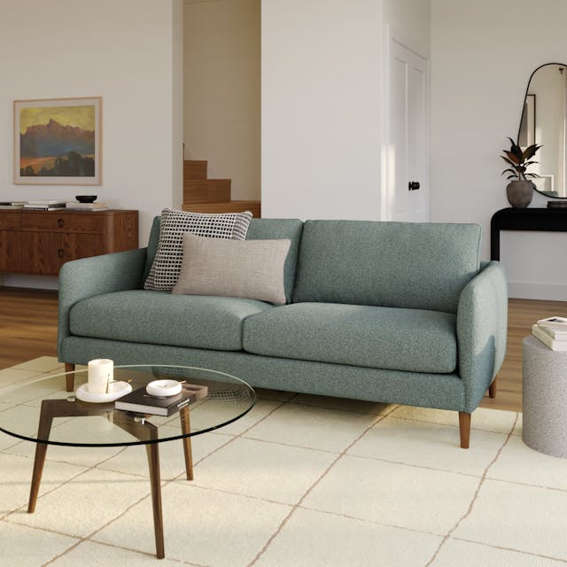 Hanson 79 inch Sofa Thistle Green - side view