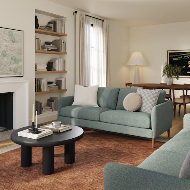 Hanson 79 inch Sofa Thistle Green - back view