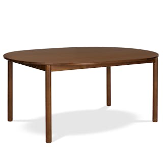 Heidi Extendable Round Dining Table Walnut - styled dining room