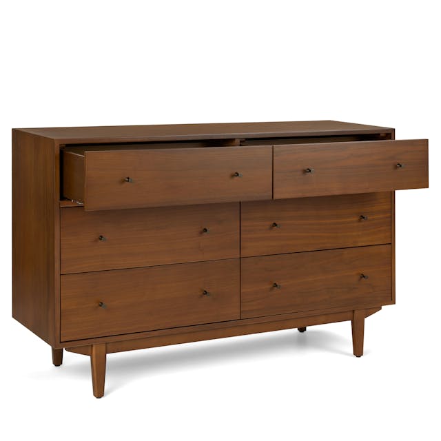 Cooper 6 Drawer Double Dresser Walnut - lifestyle view 1
