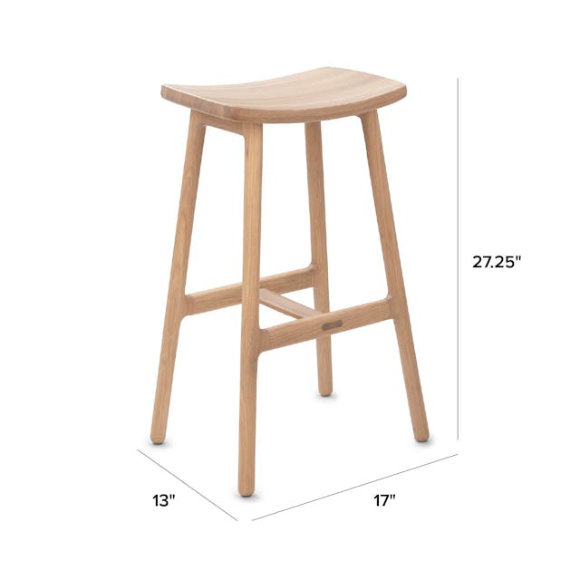 Esse Counter Stool Light Oak - styled kitchen