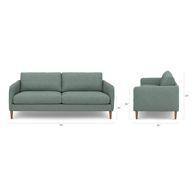 Hanson 79 inch Sofa Thistle Green - lifestyle view 7