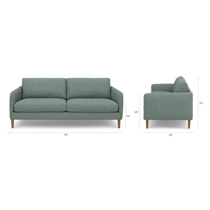 Hanson 79 inch Sofa Thistle Green - lifestyle view 7
