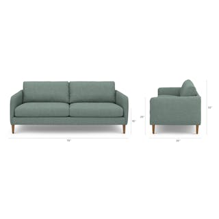 Hanson 79 inch Sofa Thistle Green - lifestyle view 8