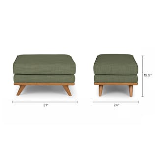 Timber 93" Corner Sectional in Rain Cloud Gray