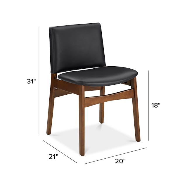 Nosh Faux Leather Dining Chair Natural Oak Lucia Tan - color swatch