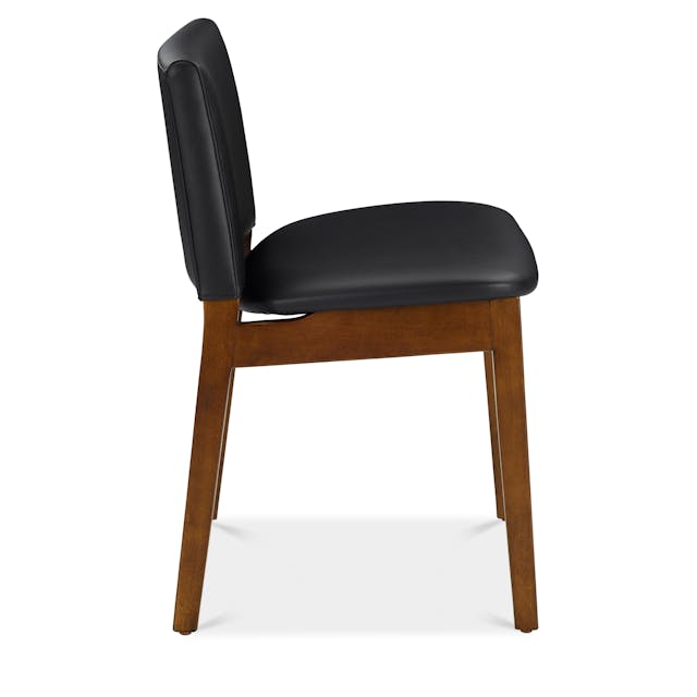 Nosh Faux Leather Dining Chair Natural Oak Lucia Tan - lifestyle view 2