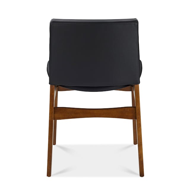 Nosh Faux Leather Dining Chair Natural Oak Lucia Tan - lifestyle view 3