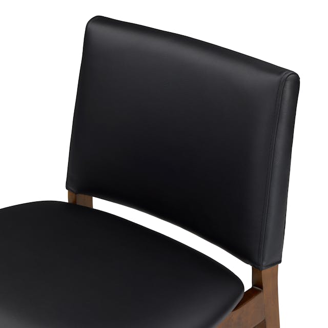 Nosh Faux Leather Dining Chair Natural Oak Lucia Tan - lifestyle view 6