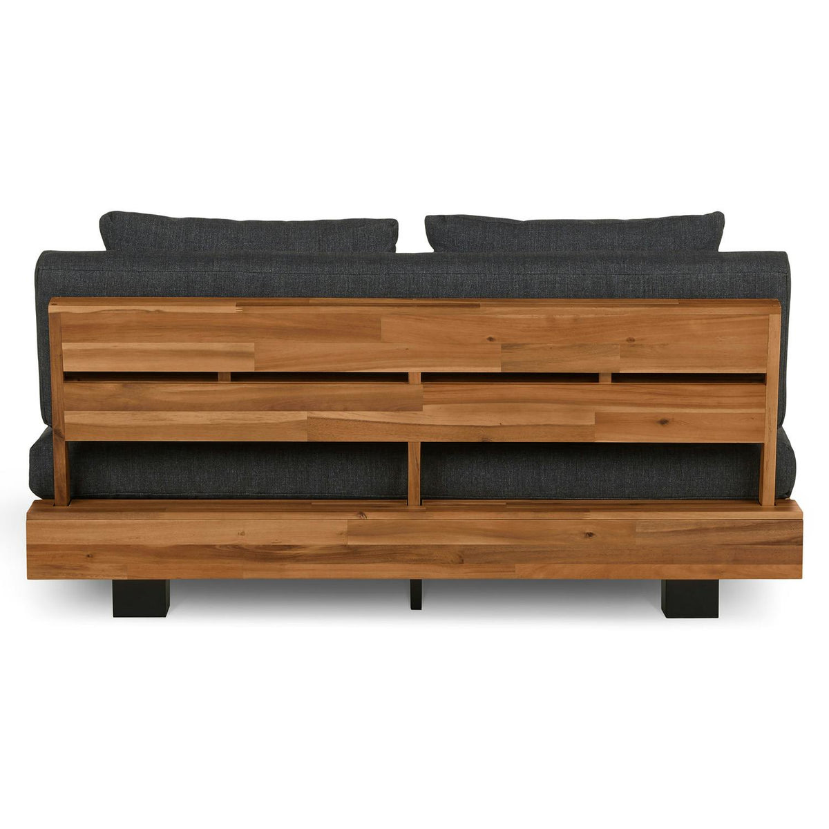 Lubek 50 inch Outdoor Low Loveseat Slate Gray - color variant 2