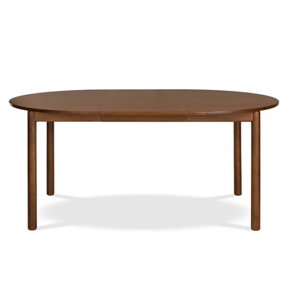 Heidi Extendable Round Dining Table Walnut - lifestyle view 1