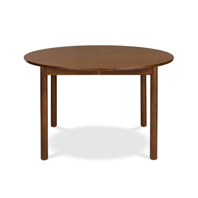Heidi Extendable Round Dining Table Walnut - lifestyle view 3