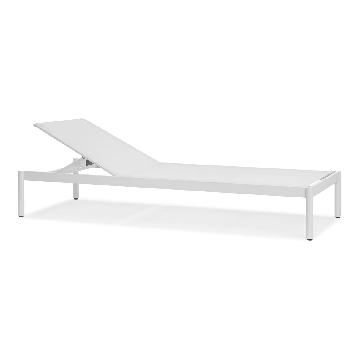 Tola 78 inch Outdoor Chaise Lounge White - fabric detail