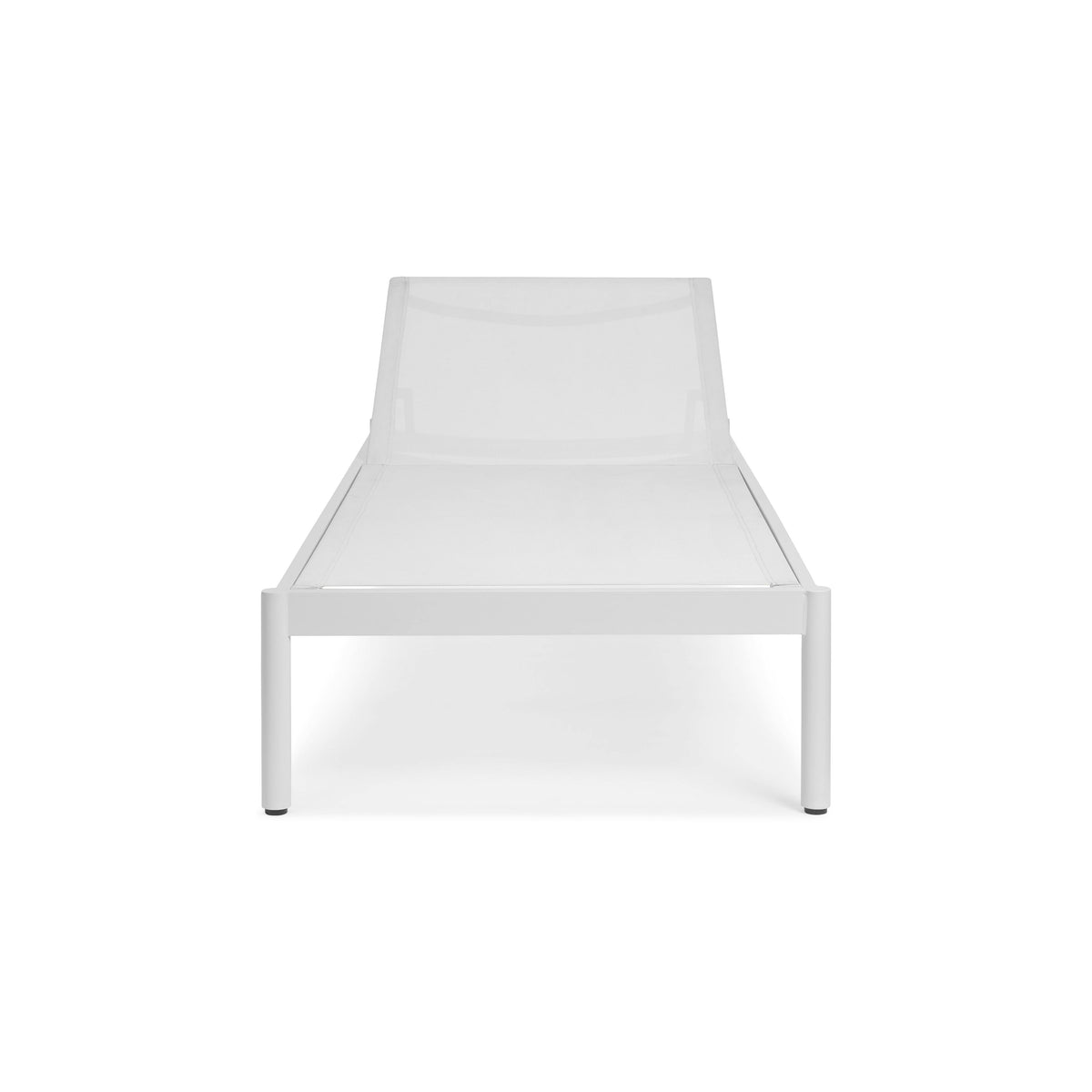 Tola 78 inch Outdoor Chaise Lounge White - frame detail