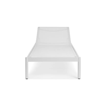 Tola 78 inch Outdoor Chaise Lounge White - frame detail