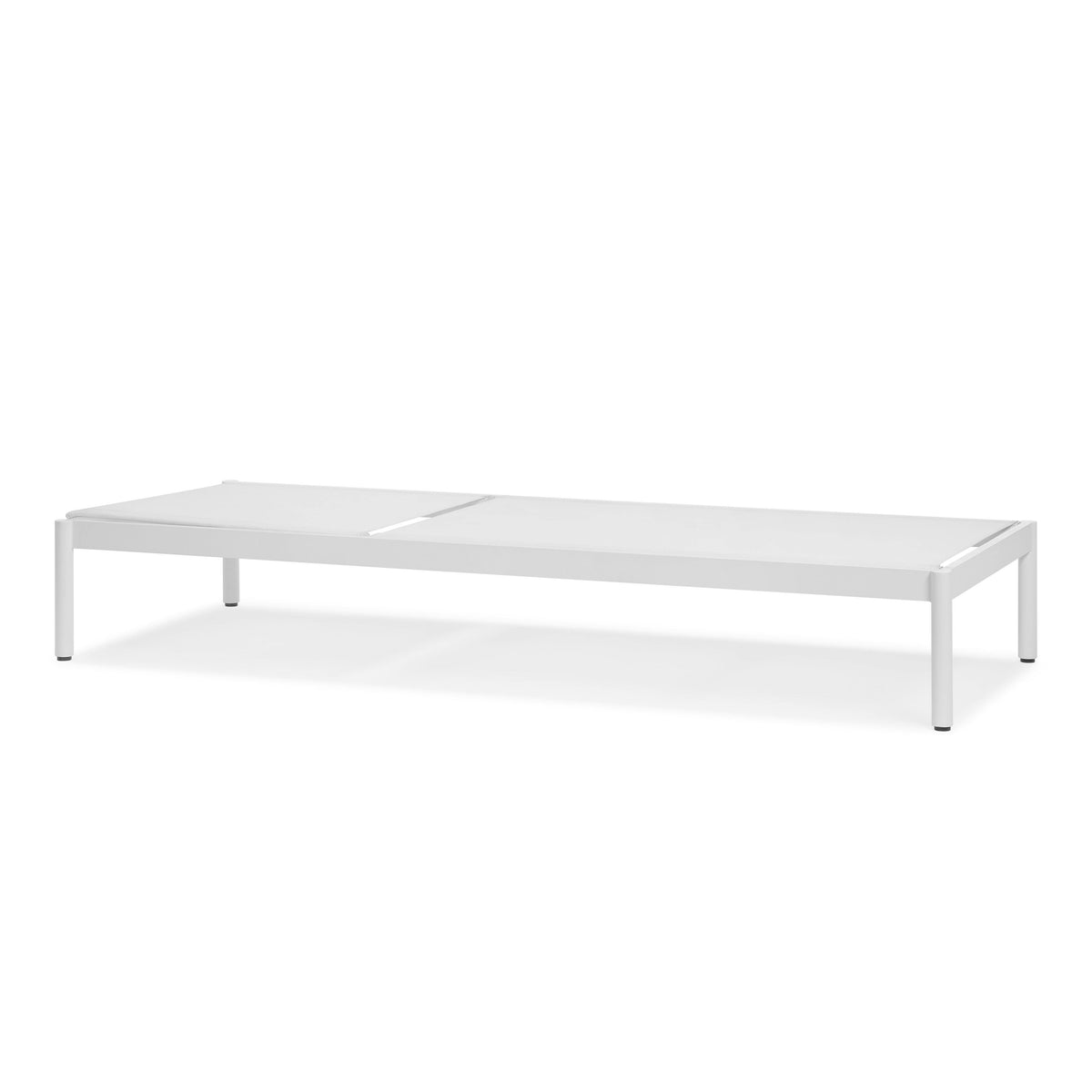 Tola 78 inch Outdoor Chaise Lounge White - lifestyle view 2