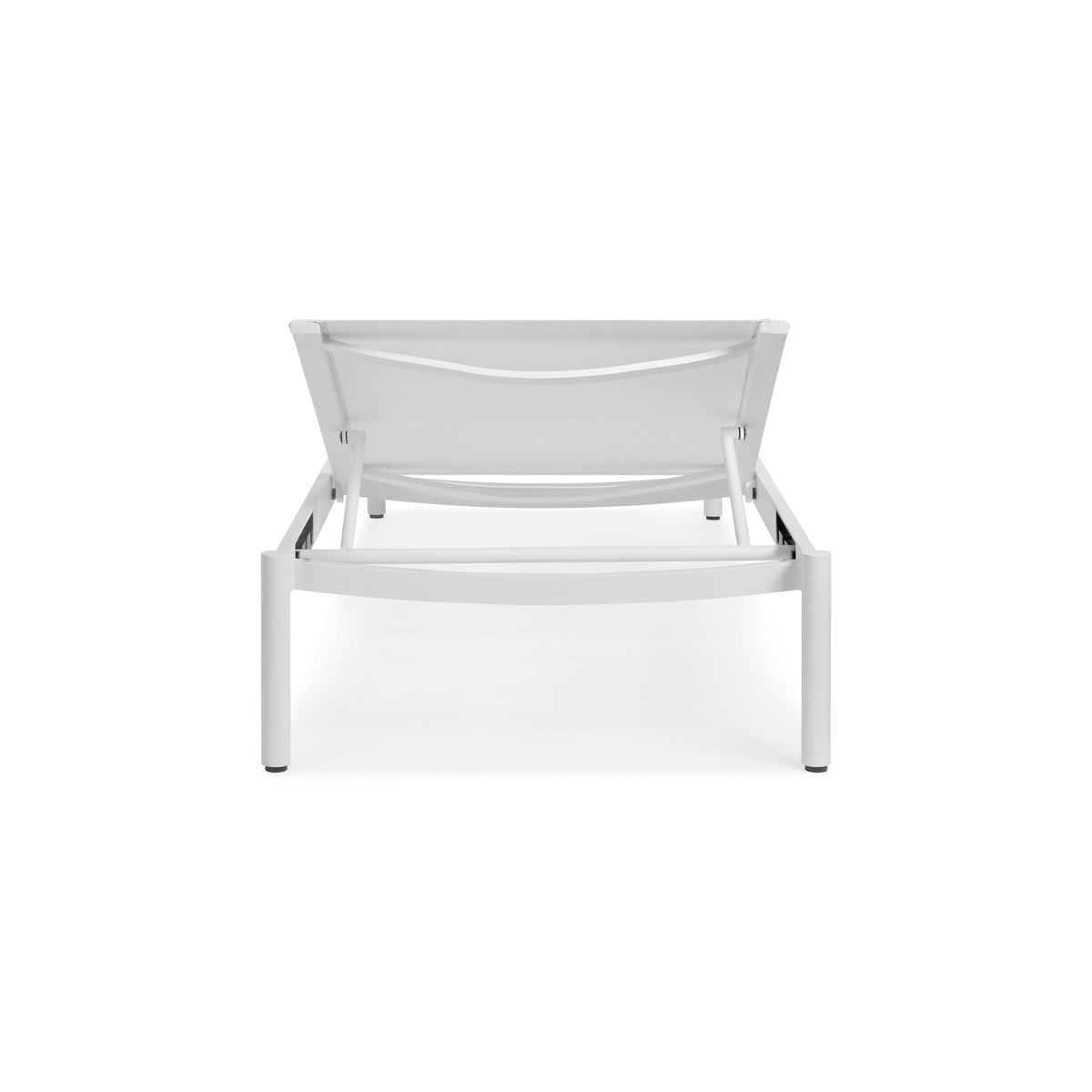Tola 78 inch Outdoor Chaise Lounge White - lifestyle view 3