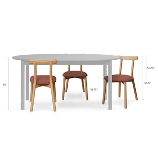 Heidi Extendable Round Dining Table Walnut - bundle view 3