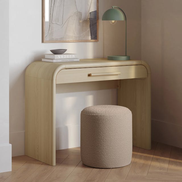 Cilo 16 inch Ottoman Sandstone Boucle - bundle view 1